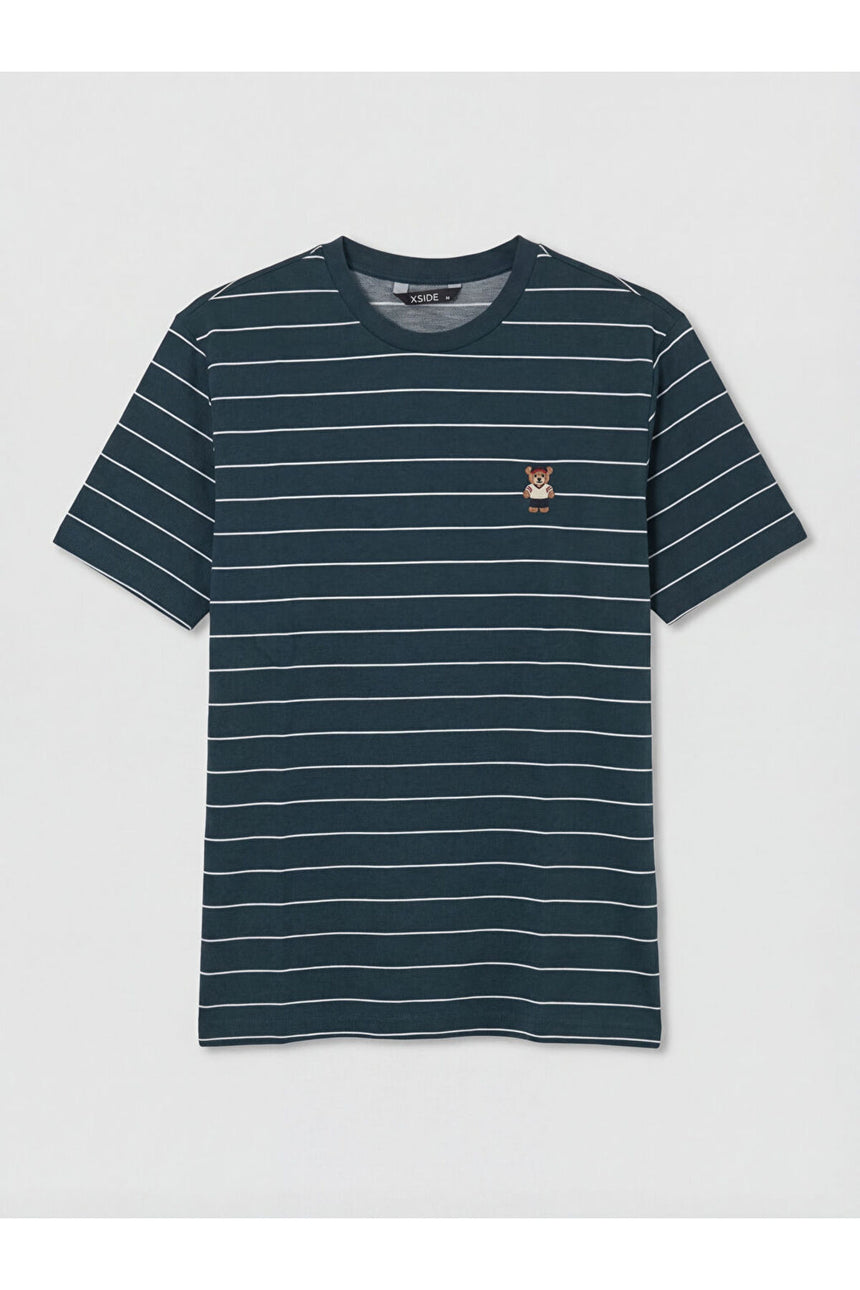 LCW ERKEK S6OD30H8 KK.TSH,XM-TEDDYSTRIPE - Çivit Mavisi