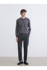 LCW ERKEK W5MT04H8 PNT,MC-HERRINGBRUSHPANT-SET - Antrasit