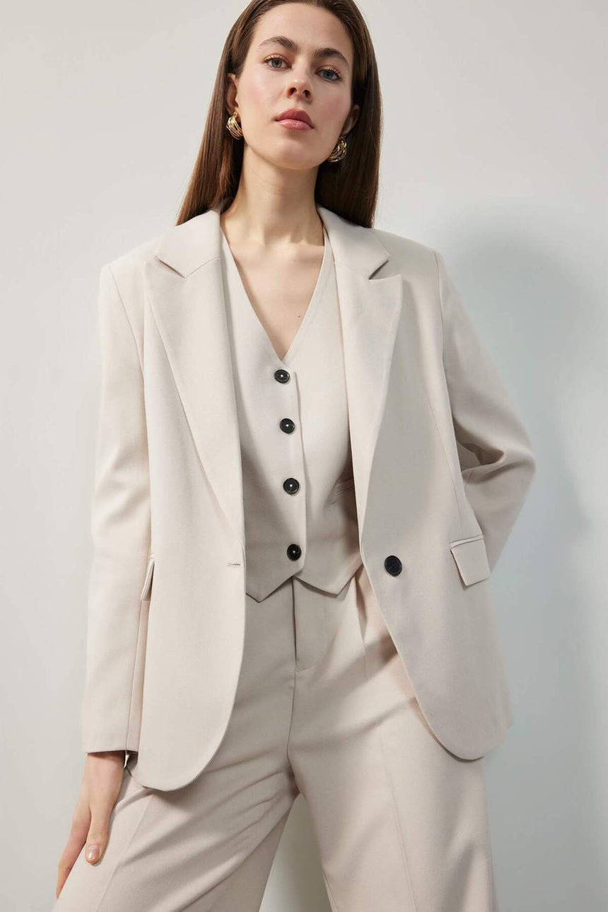 Defacto Kadın Blazer B0490Ax - Açık Kahve