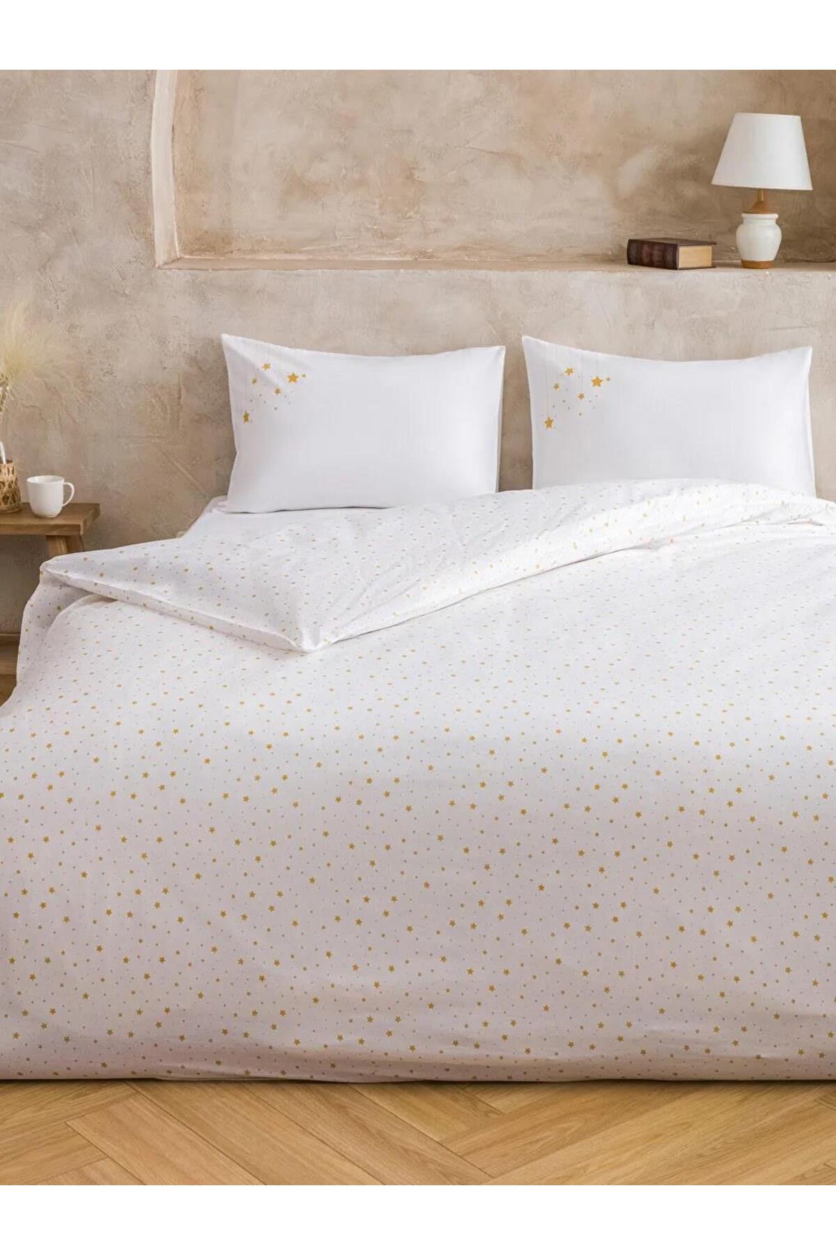 LC Waikiki Home Yıldız Desenli Çift Kişilik Nevresim Seti S62399D8 - Karışık