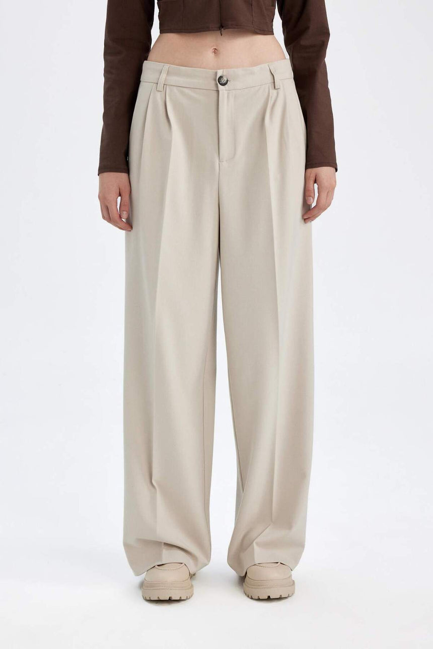 Defacto Kadın Trousers D8150AX - Siyah