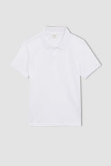 Defacto Çocuk Short Sleeve Polo T-Shirt K1689A6 - Beyaz