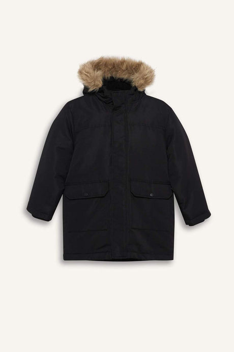 Defacto Çocuk Coat/Parka C8783A8 - Siyah