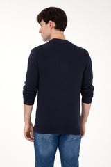 US POLO ASSN ERKEK TRİKO HIRKA 1920441 - Siyah