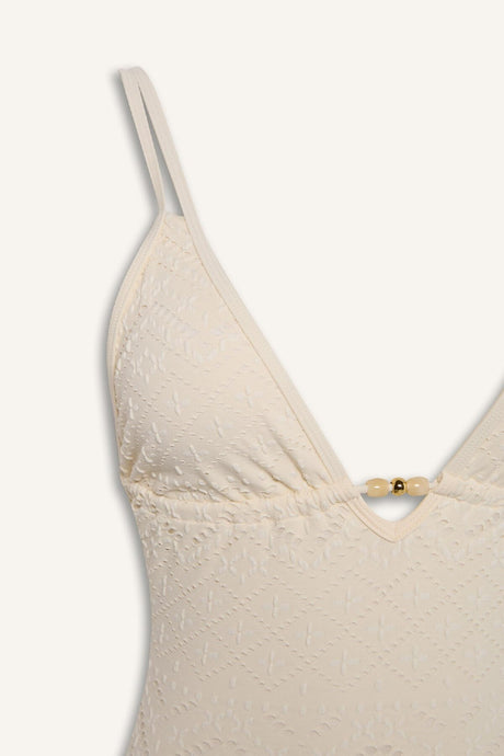 Defacto Kadın Swimsuit B6898Ax - Ekru