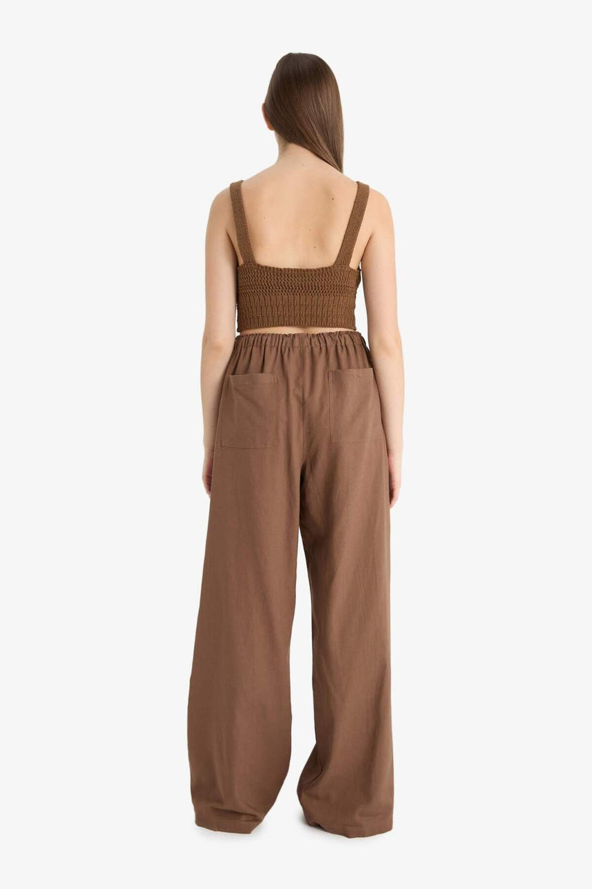 Defacto Kadın Trousers E1981AX - Kahverengi