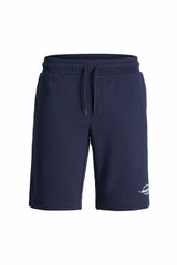 JACK&JONES JPSTGORDON BRANDON SWEAT SHORTS MID 12292136 - Koyu Lacivert