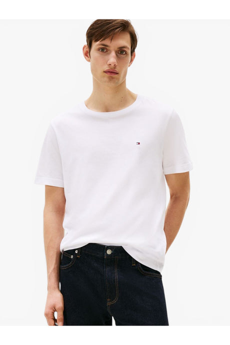 Tommy Hilfiger ERKEK ESSENTIAL REG FIT SOLID TEE MW0MW37267 - Beyaz