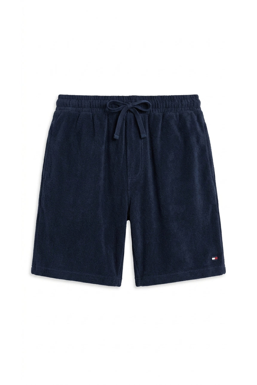 Tommy Hilfiger Erkek TOWELLING SWEATSHORTS MW0MW42880 - Mavi