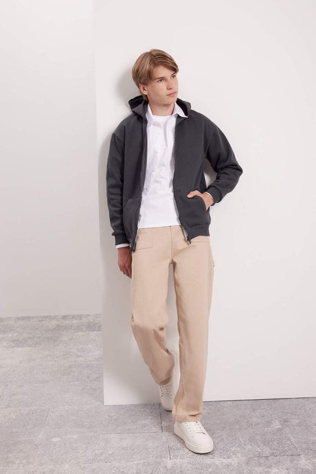 Defacto Çocuk Cardigan X7382A6 - Antrasit