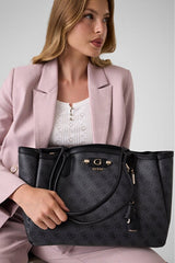 GUESS KADIN LINDSEY TOTE HWSG9749230 - Ekru/ Krem
