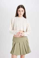 Defacto Kadın Pullover T4518Az - Ekru