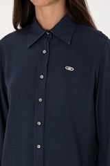 US POLO ASSN BAYAN DOKUMA GÖMLEK 2102265 - Lacivert