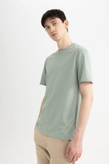 Defacto Erkek T-Shirt V7699Az - Yeşil