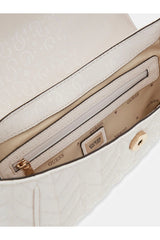 Guess Stacey Kadın Portföy Çanta HWGG9741210 - Kırık Beyaz / Ekru