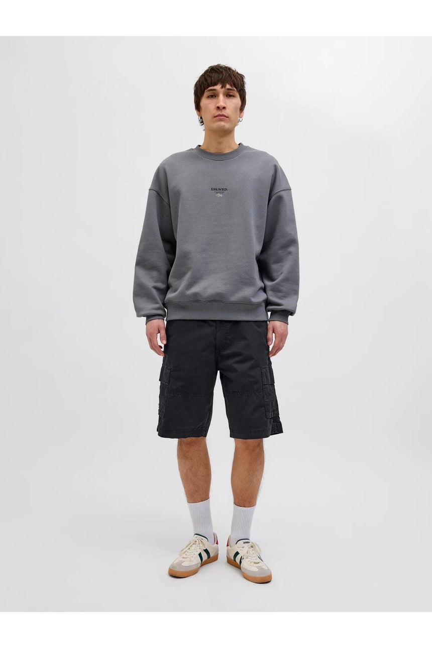 JACK&JONES JPSTCOLE MATEO CARGO SHORT MID SN 12274389 - Siyah