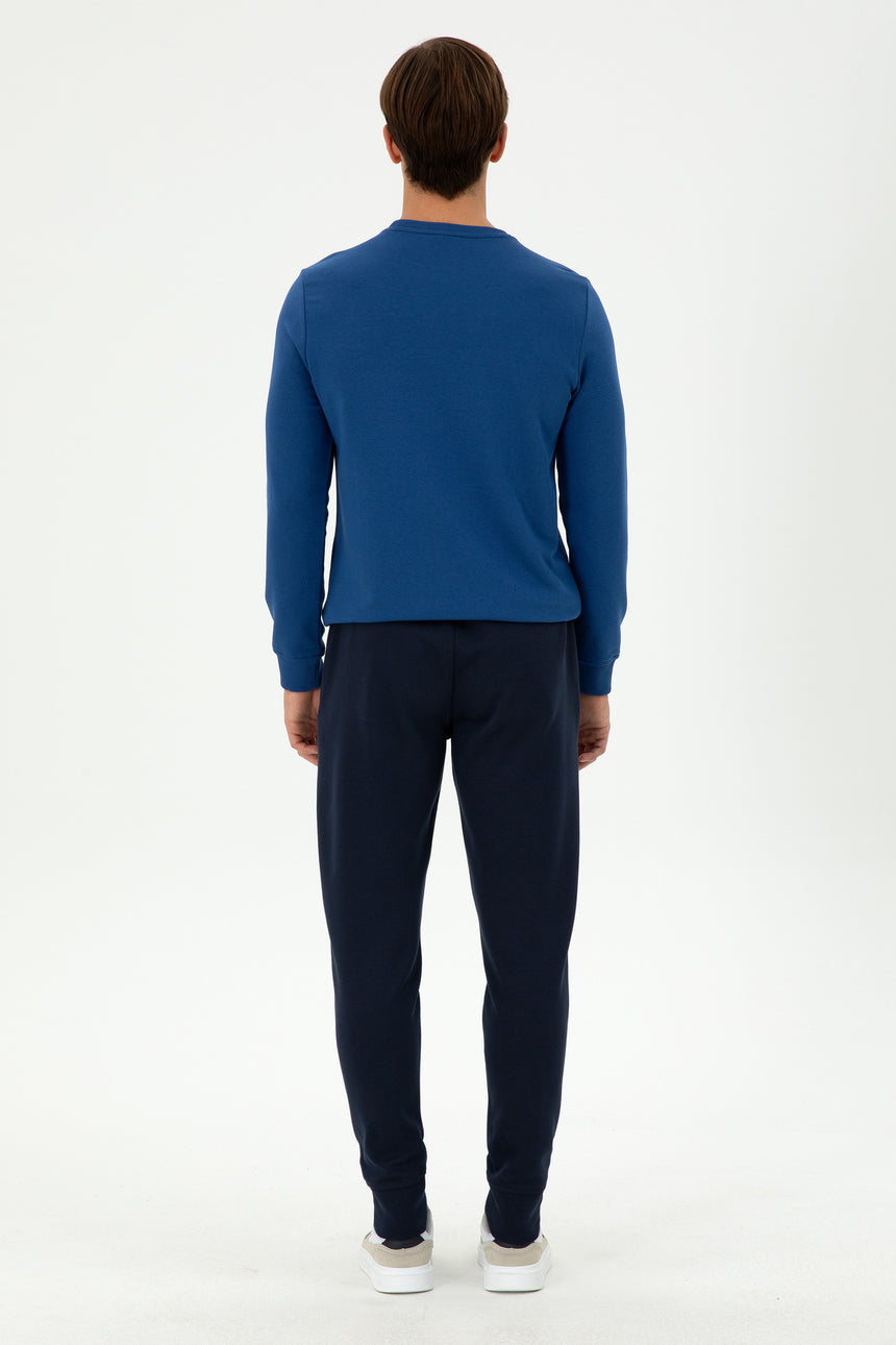 US POLO ASSN ERKEK ÖRME PANTOLON 2021111 - Lacivert