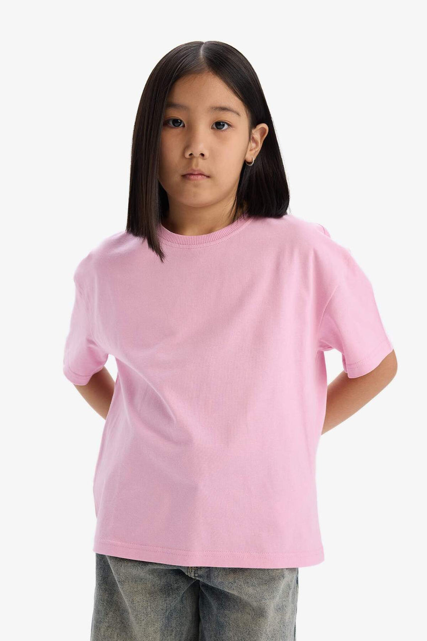 Defacto Çocuk Short Sleeve T-Shirt D9099A8 - Pembe