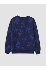 LC Waikiki Kız Çocuk 2'li Baskılı Sweatshirt W6B374D1 - Krem