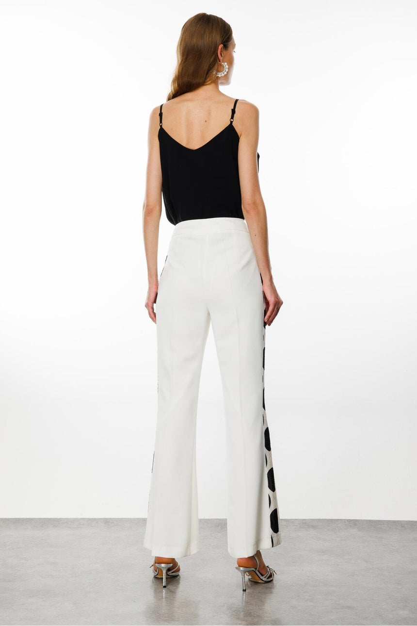 Moda İlgi ILG241PNT04640 Kadın Pantolon - Ekru