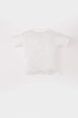 DeFacto E4716A5 Çocuk T-Shirt - Ekru
