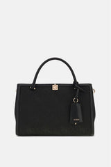 GUESS KADIN AUDREY LOGO GIRLFRIEND SATCHEL HWJG9755070 - Siyah