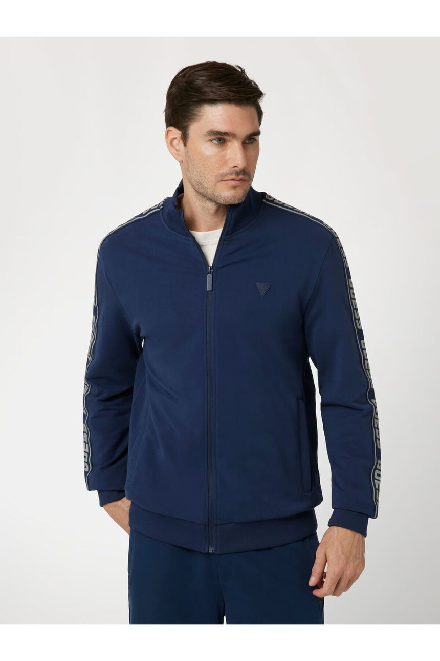 GUESS ERKEK FULL ZIP NEW ARLO SW Z2YQ12K6ZS1 - Açık Mavi