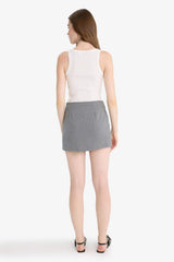 Defacto Kadın Woven Skirt D5112AX - Gri