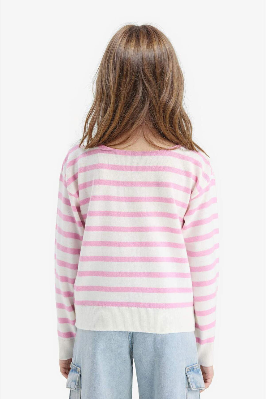 Defacto Çocuk Pullover C6903A8 - Pembe