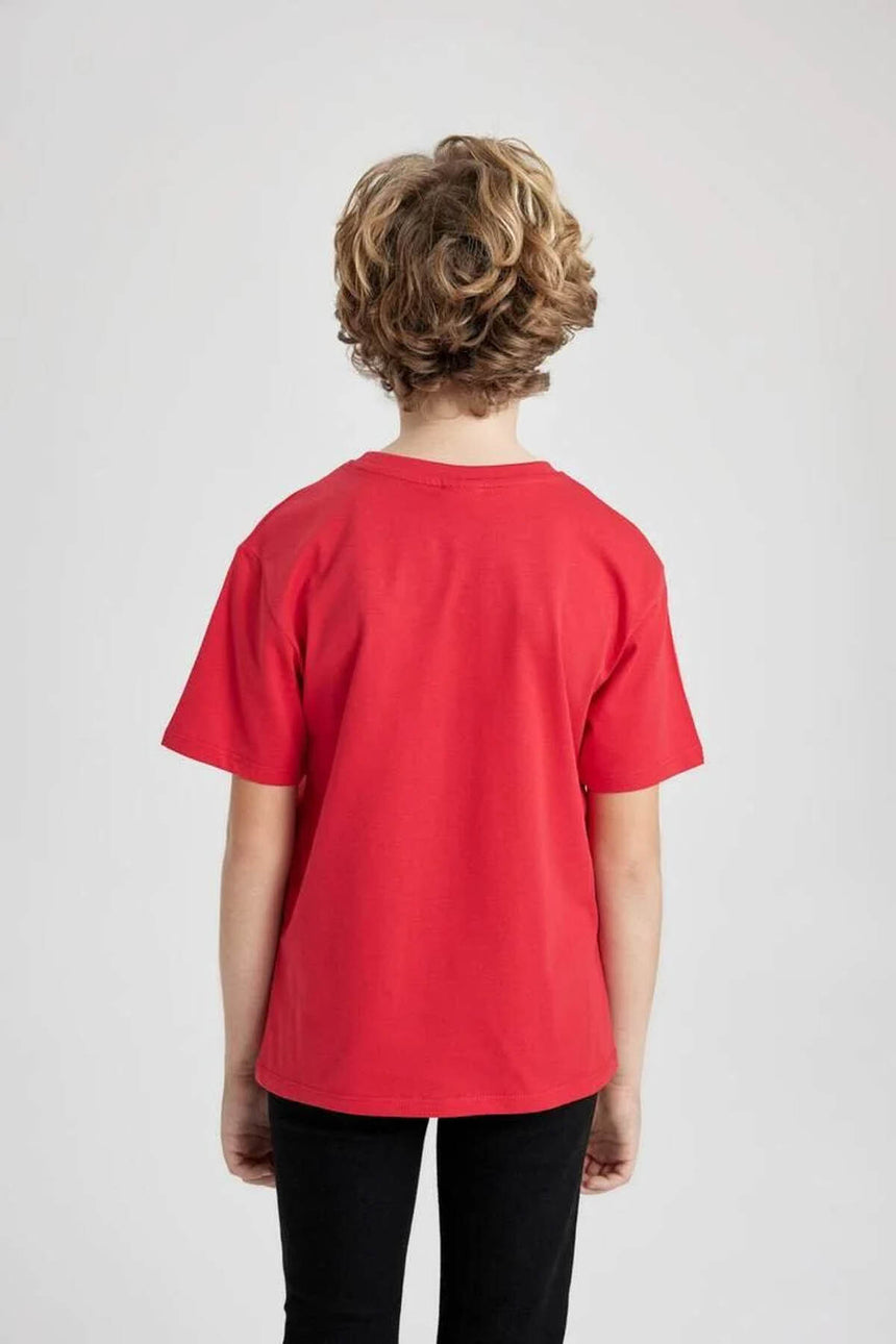 Defacto Çocuk Short Sleeve T-Shirt B6938A8 - Beyaz