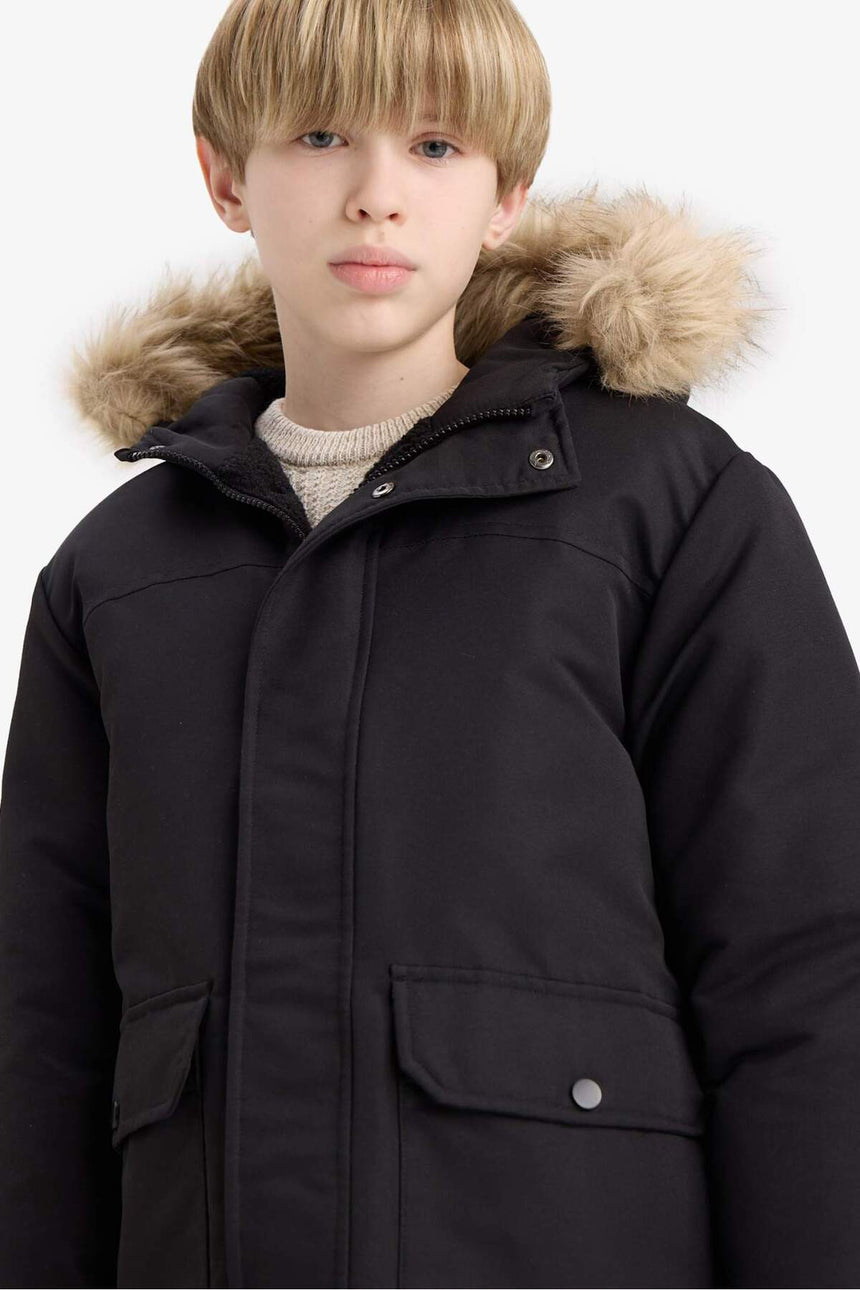 Defacto Çocuk Coat/Parka C8783A8 - Siyah