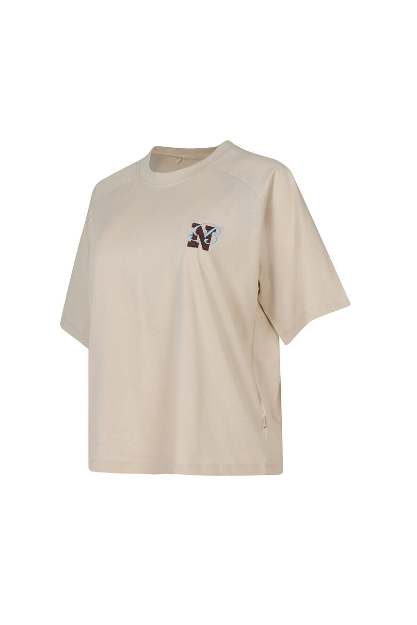 NEW BALANCE NB LIFESTYLE WOMEN T-SHIRT WNT3625-MBM - Bej
