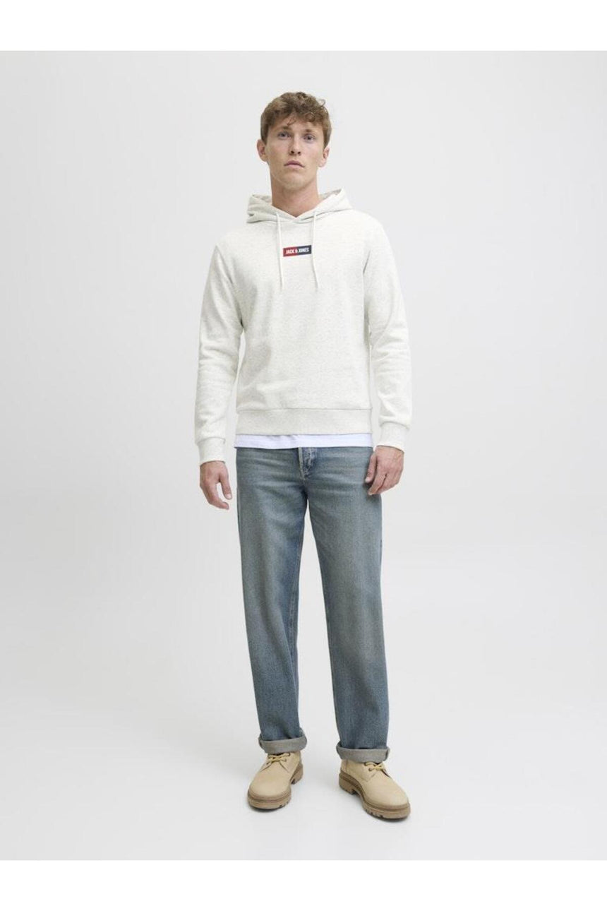 JACK&JONES SWEAT 12278618 - Beyaz/ Gri