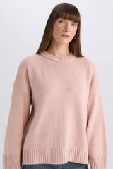 Defacto Kadın Pullover D0036AX - Pembe