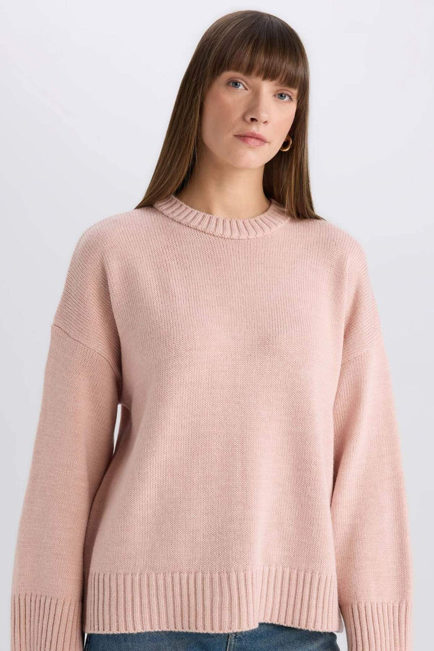 Defacto Kadın Pullover D0036AX - Pembe