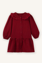 Defacto Çocuk Woven Dress G8189A5 - Bordo