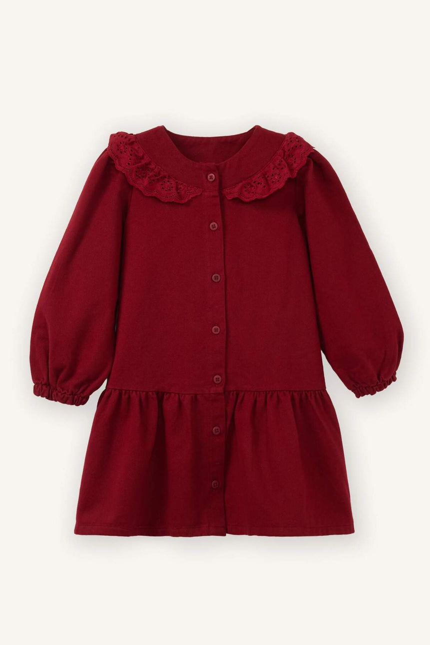Defacto Çocuk Woven Dress G8189A5 - Bordo