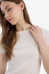 Defacto Kadın Short Sleeve T-Shirt K7064Az - Siyah