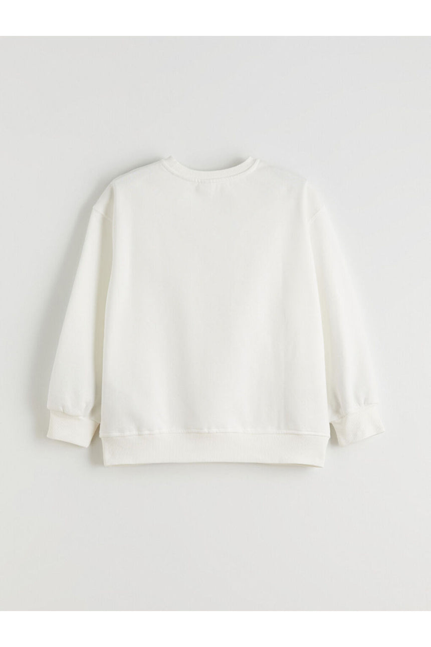 LC Waikiki Çocuk Sweatshirt W5OF68B4 - Ekru