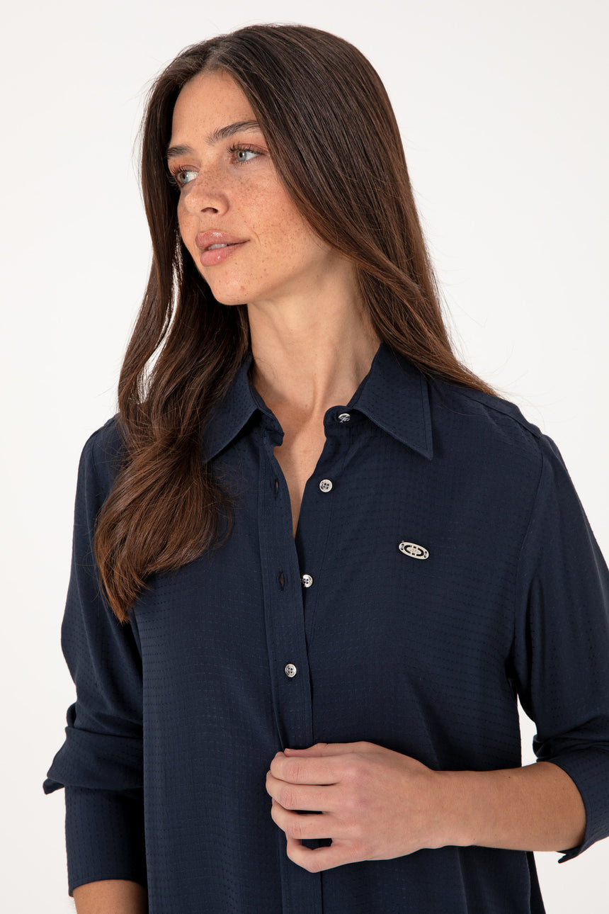US POLO ASSN BAYAN DOKUMA GÖMLEK 2102265 - Lacivert