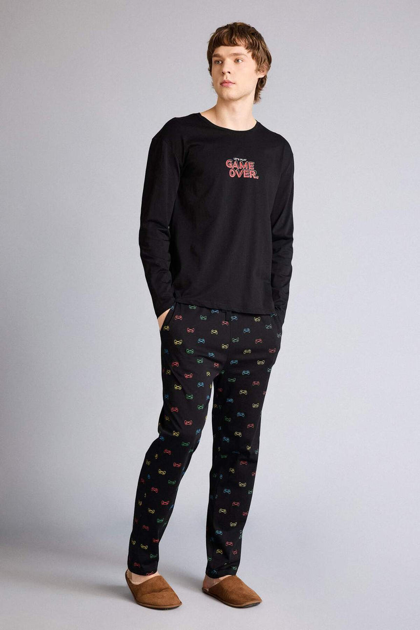 Defacto Erkek Homewear G8125AX - Siyah
