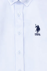 US POLO ASSN ERKEK COCUK DOKUMA GÖMLEK 1840423 - AÇIK MAVİ