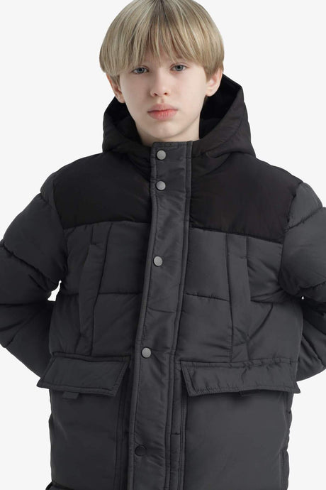 Defacto Çocuk Coat/Parka E9373A8 - Antrasit