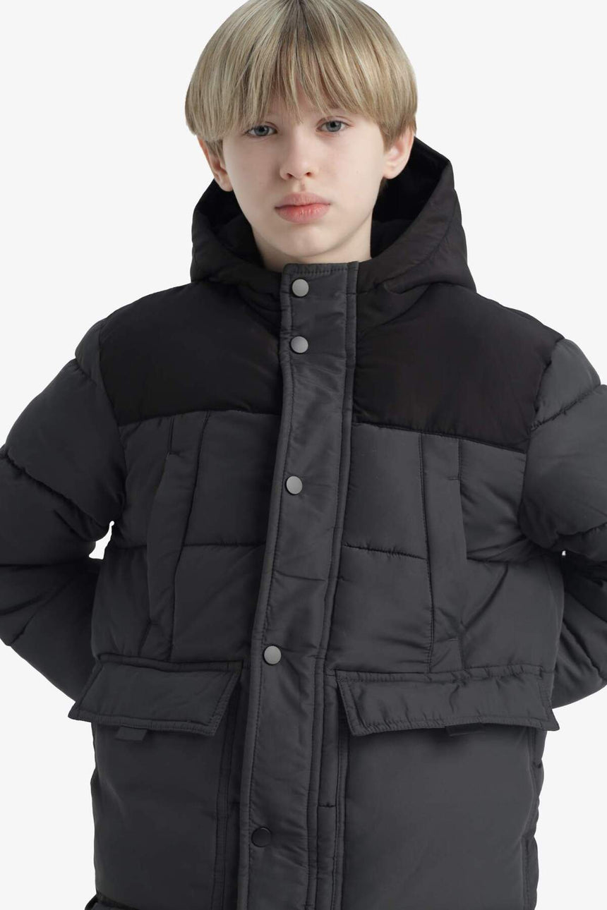 Defacto Çocuk Coat/Parka E9373A8 - Antrasit