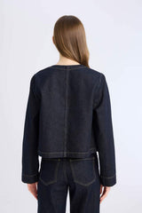 Defacto Kadın Jacket D5153Ax - Koyu Mavi