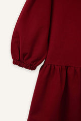 Defacto Çocuk Woven Dress G8189A5 - Bordo