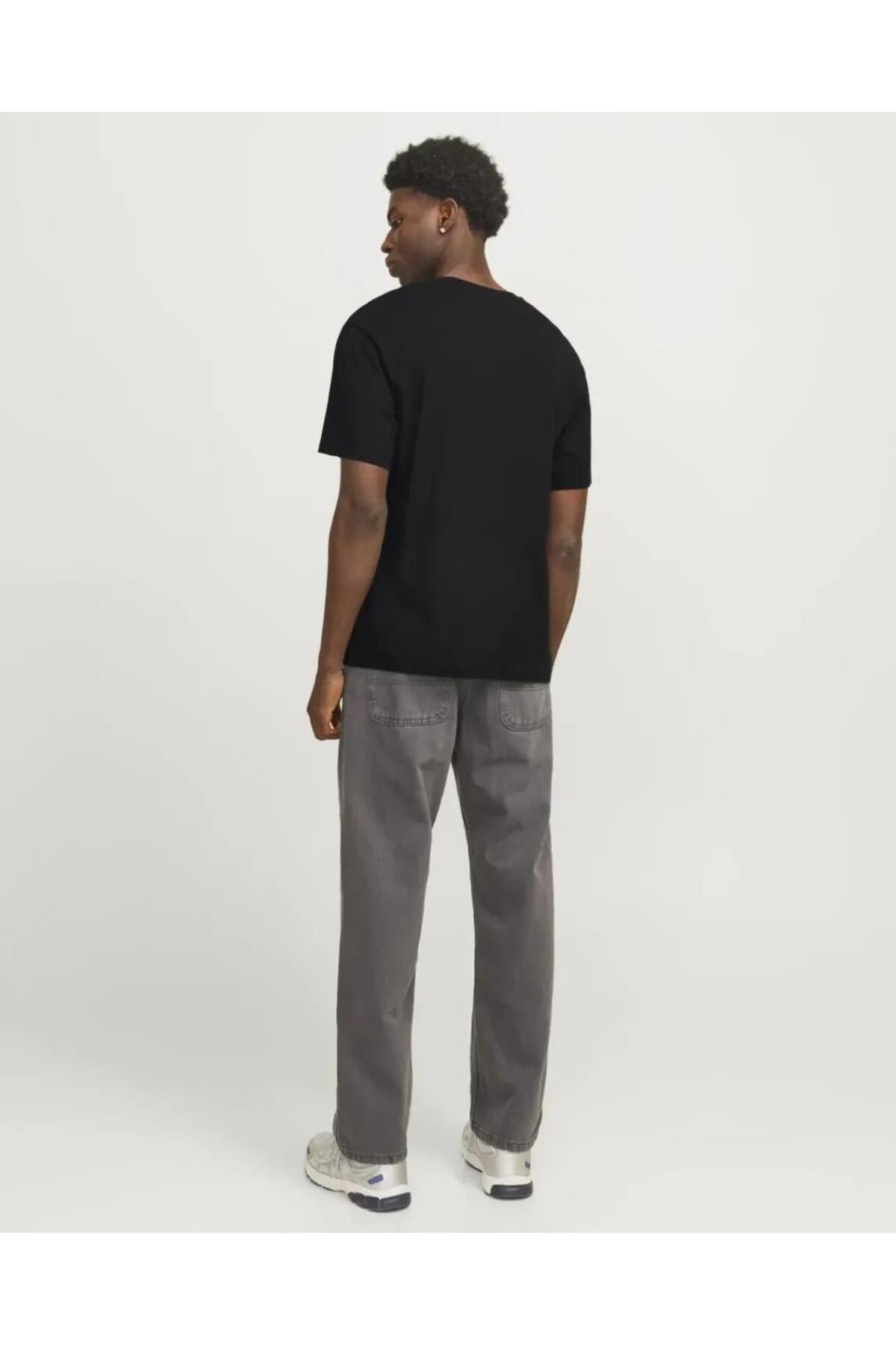 Jack & Jones Corp Graphic Erkek T-Shirt 12268415 - Siyah