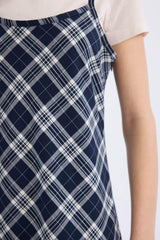 Defacto Kadın Short Sleeve Woven Dress E4397Ax - Koyu Lacivert