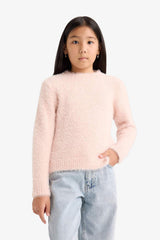 Defacto Çocuk Pullover Y2640A6 - Somon Rengi / Pembe / Turuncu
