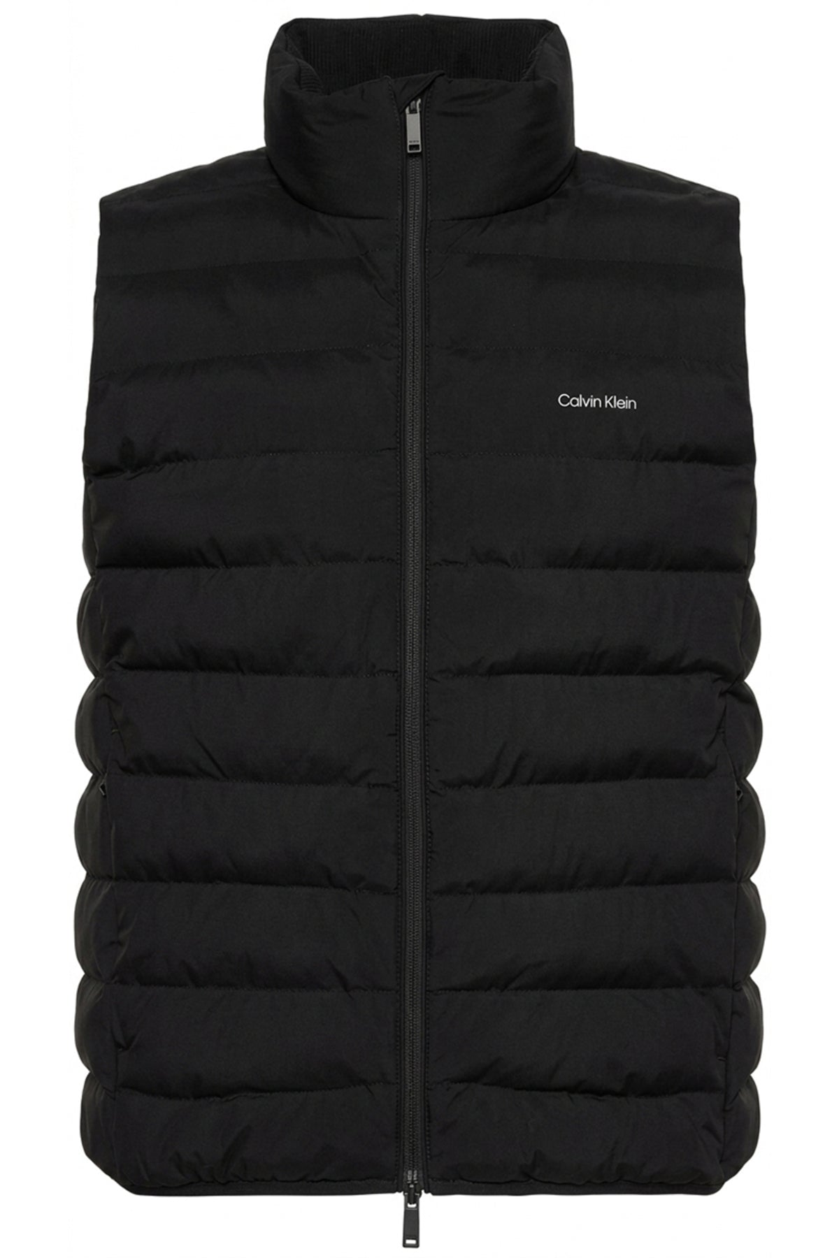 Calvin Klein Classic Lightweight Nylon Channeled Puffer Erkek Şişme Yelek LV04LG504G - Siyah